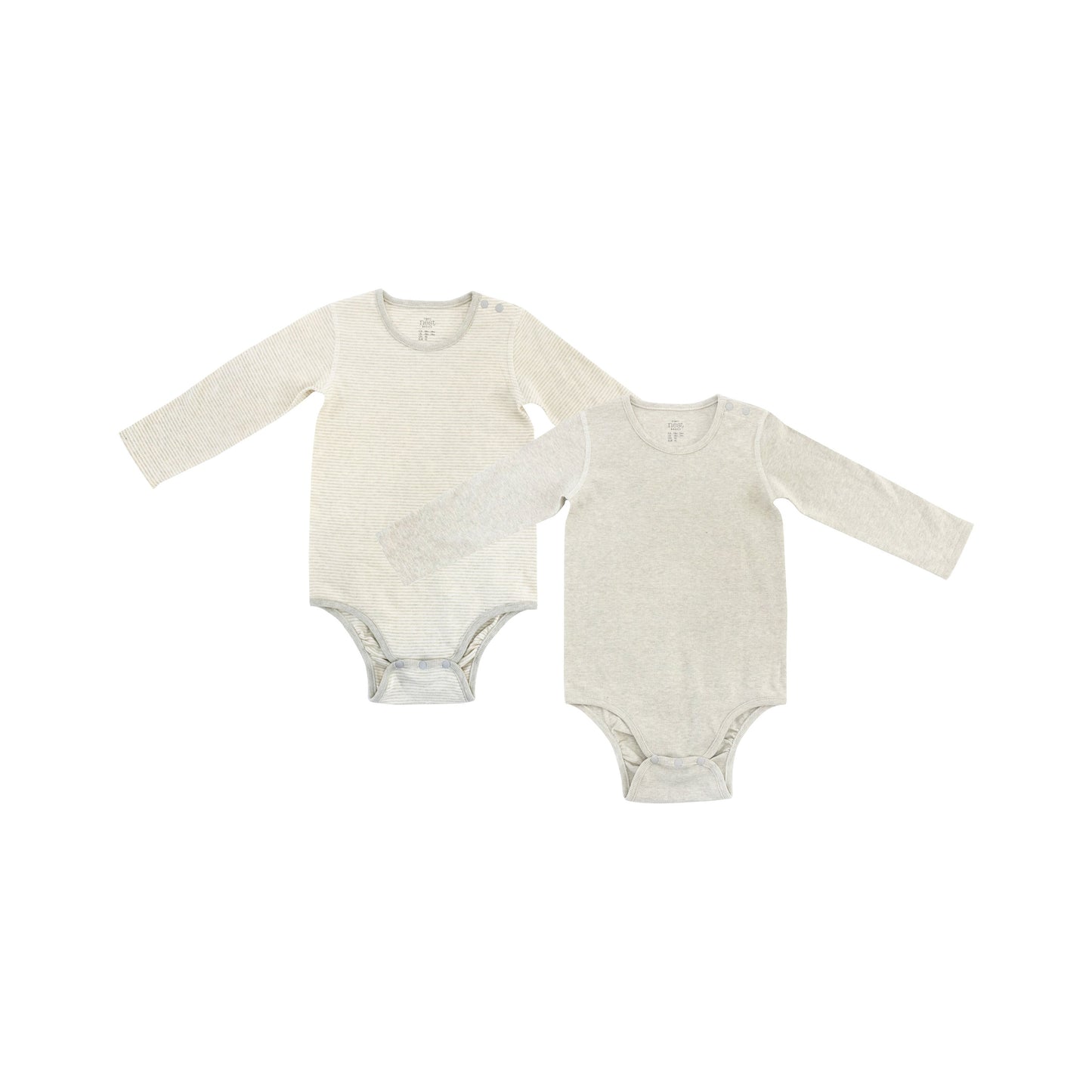 Basics Ribbed Long Sleeve Onesie (2 Pack)