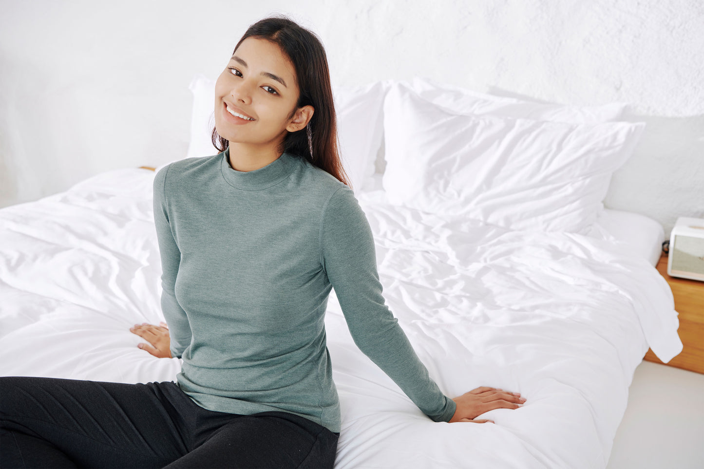 Women's Basics Mock Neck Top