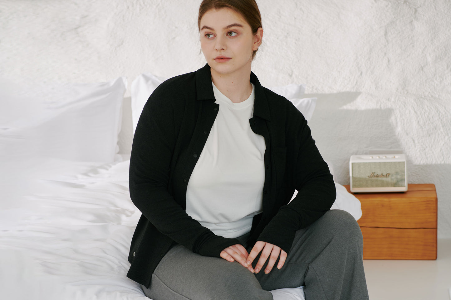 Women's Basics Winter Button Up Shirt