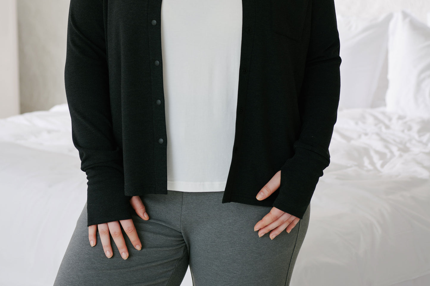 Women's Basics Winter Button Up Shirt