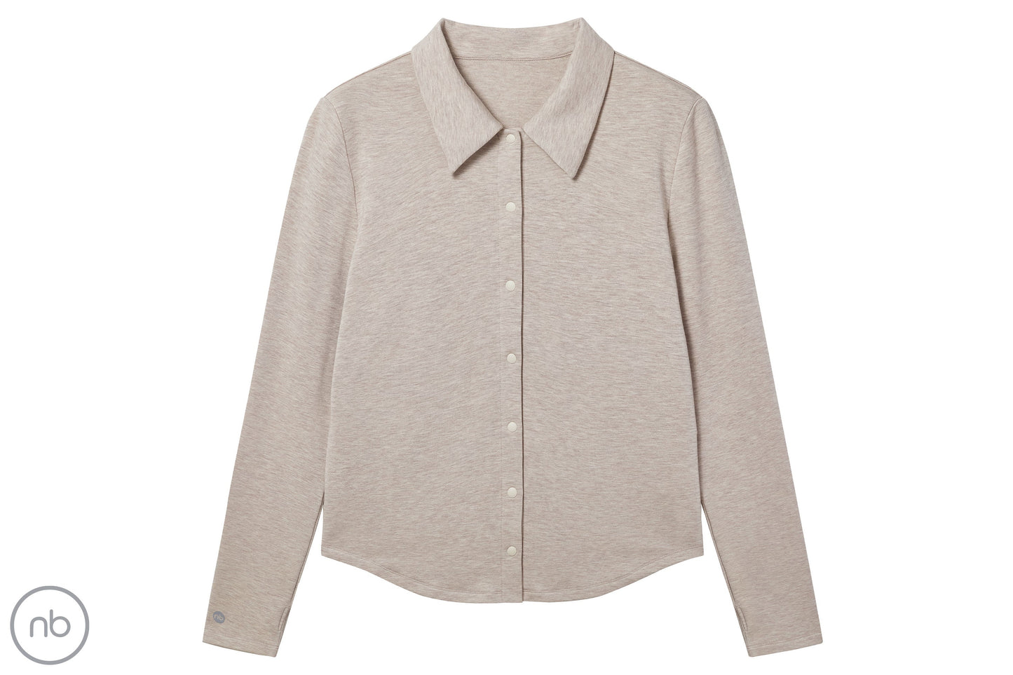 Women's Basics Fitted Button-Up Shirt