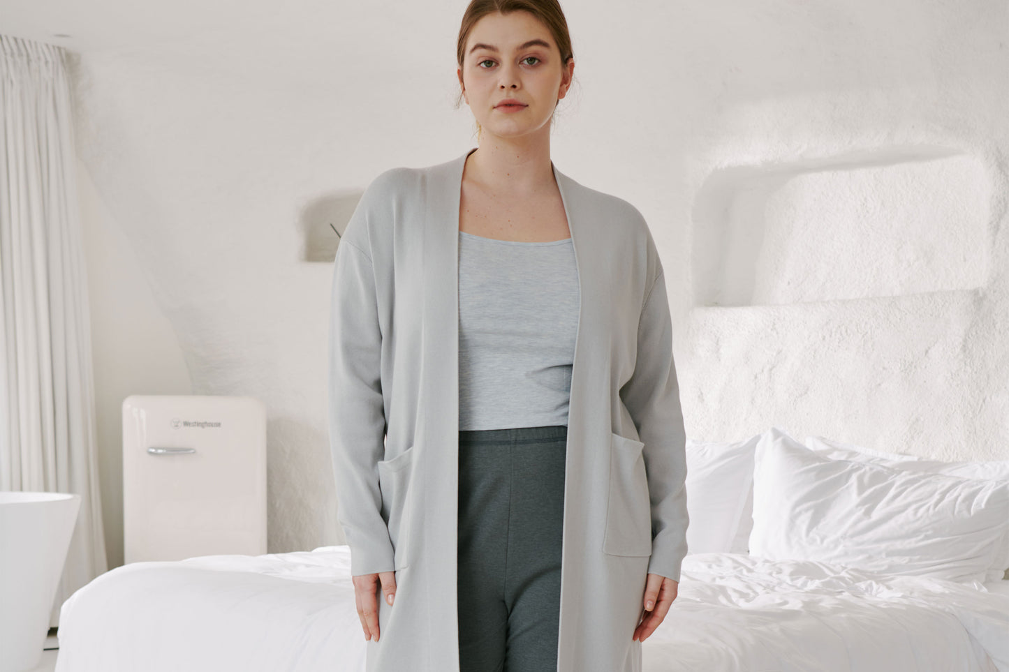 Women's Basics Long Cardigan