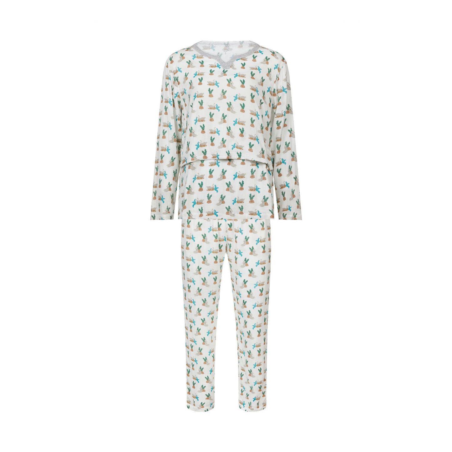 Women's Long Sleeve Nursing PJ Set