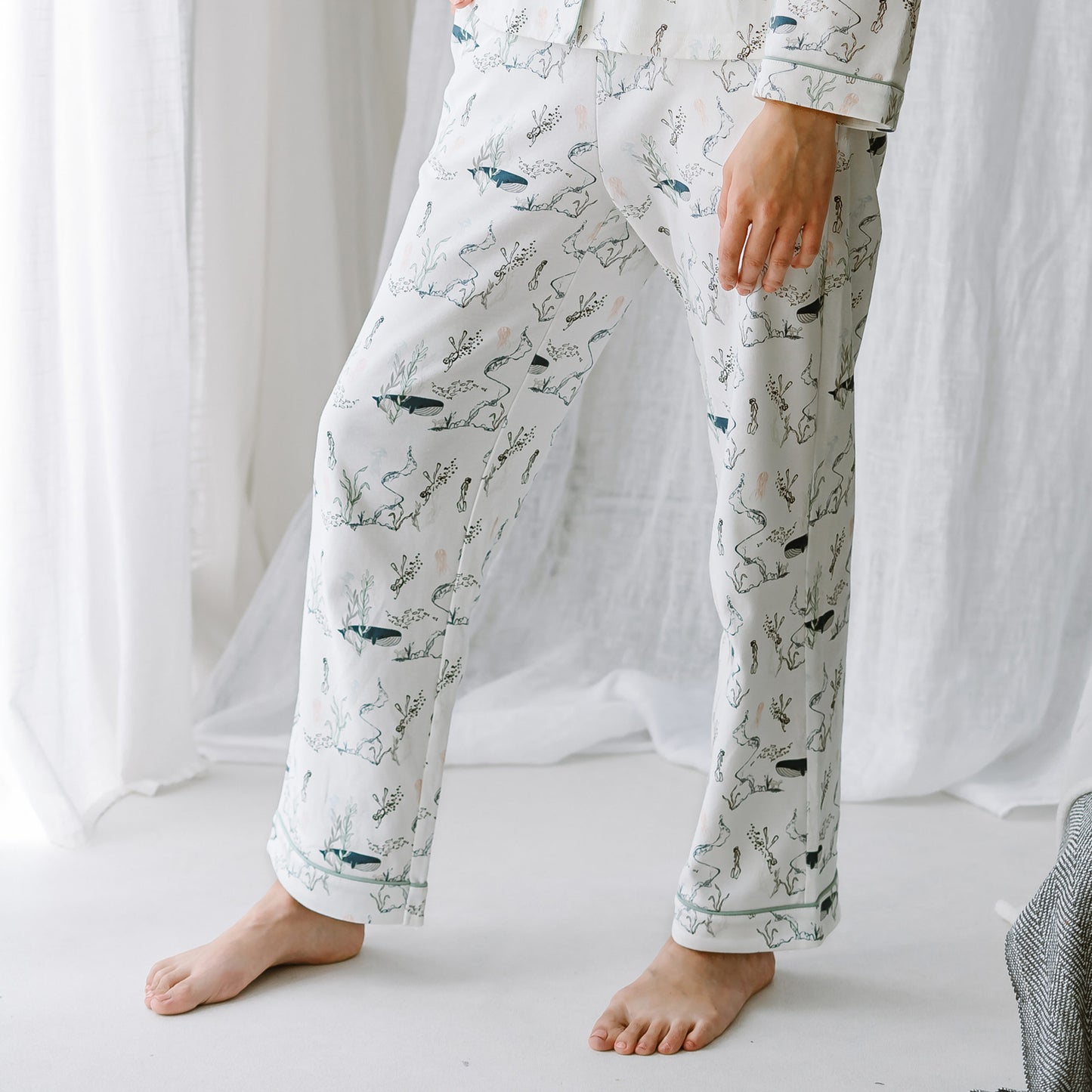 Women's Long Sleeve Button-Up Pj Set