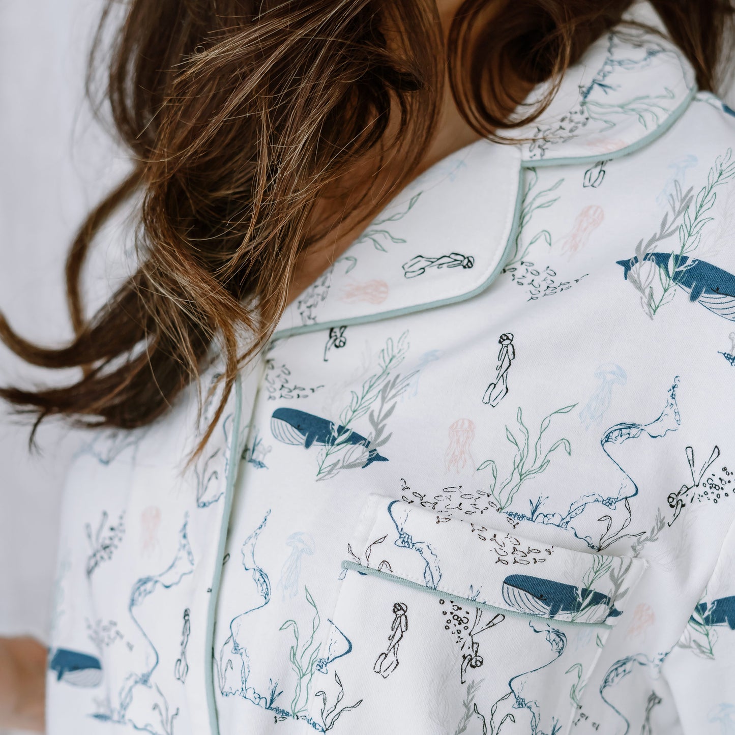 Women's Long Sleeve Button-Up Pj Set