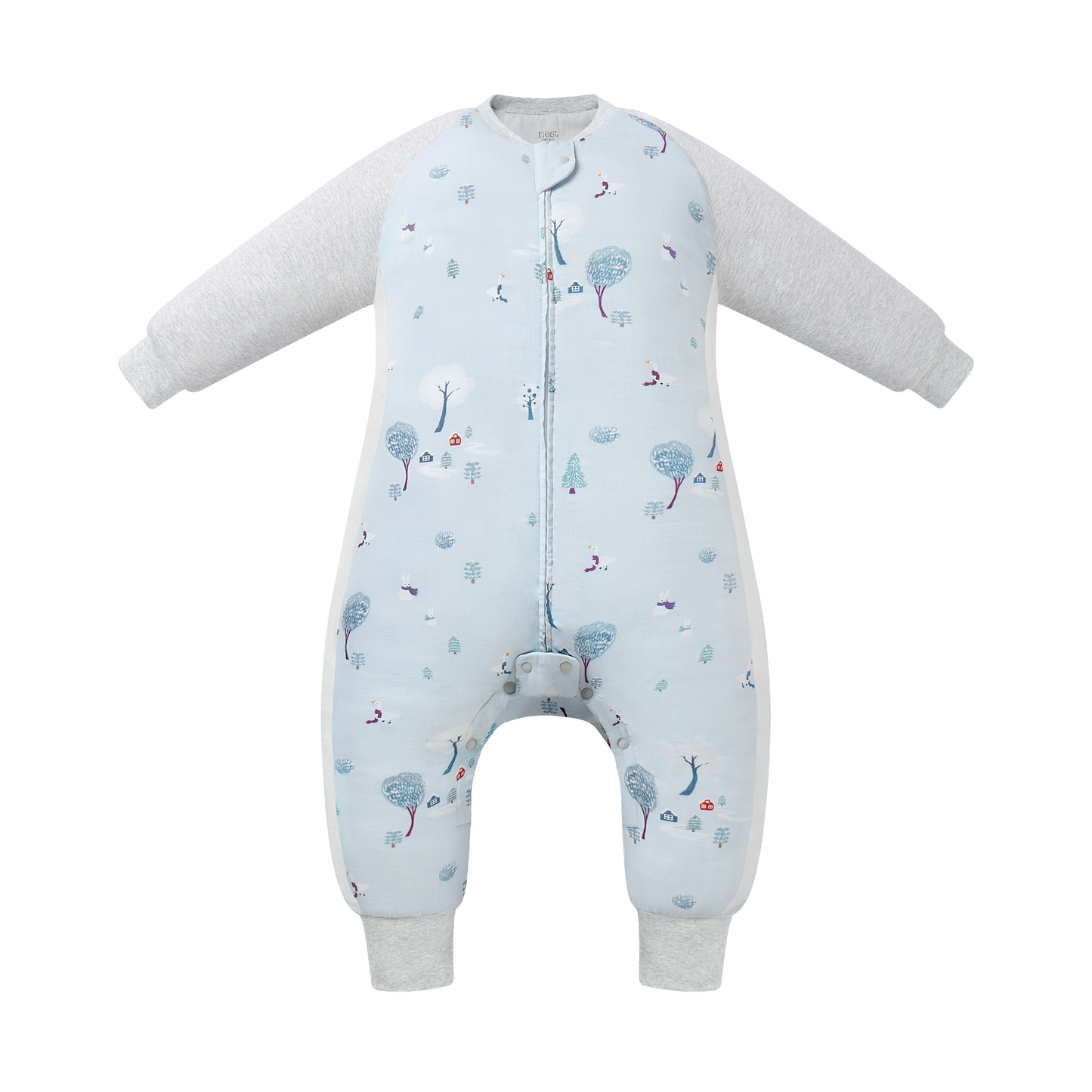 Raglan Long Sleeve Footed Sleep Bag