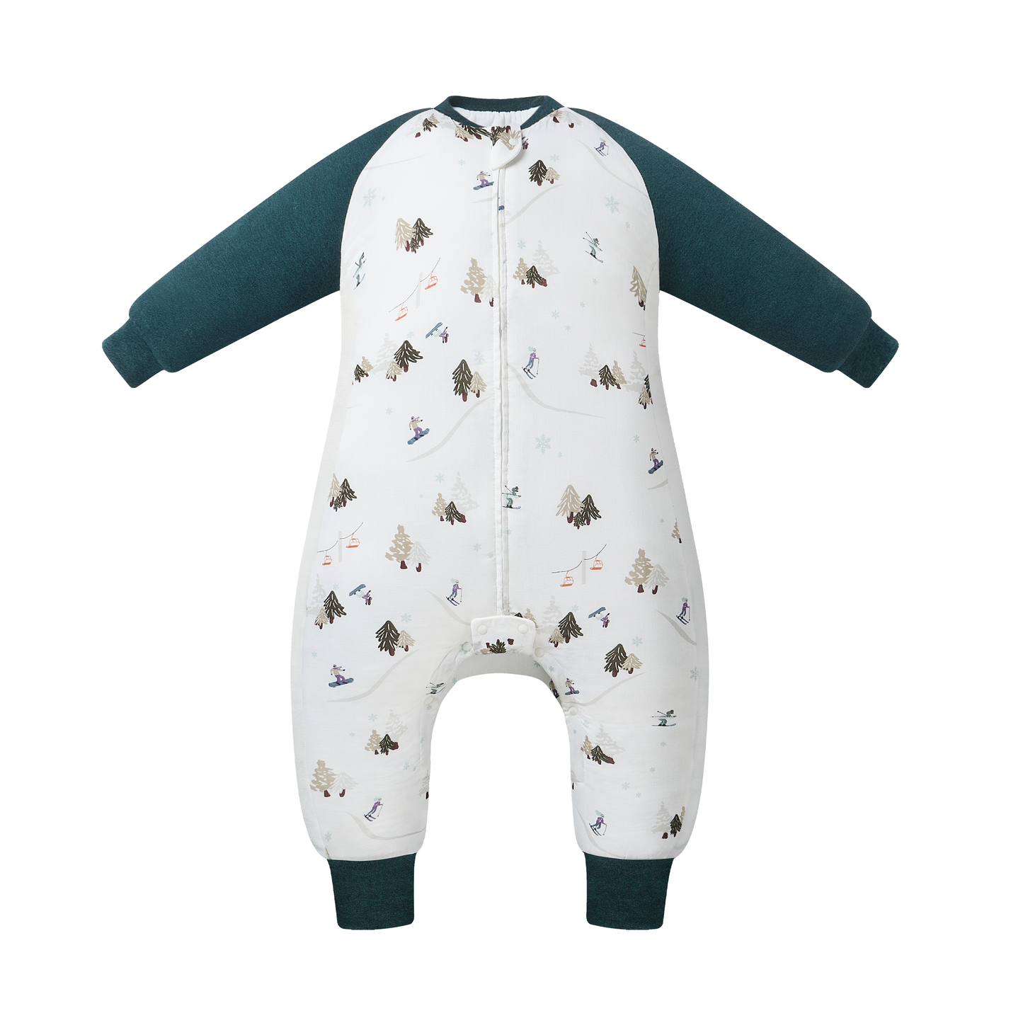 Raglan Long Sleeve Footed Sleep Bag
