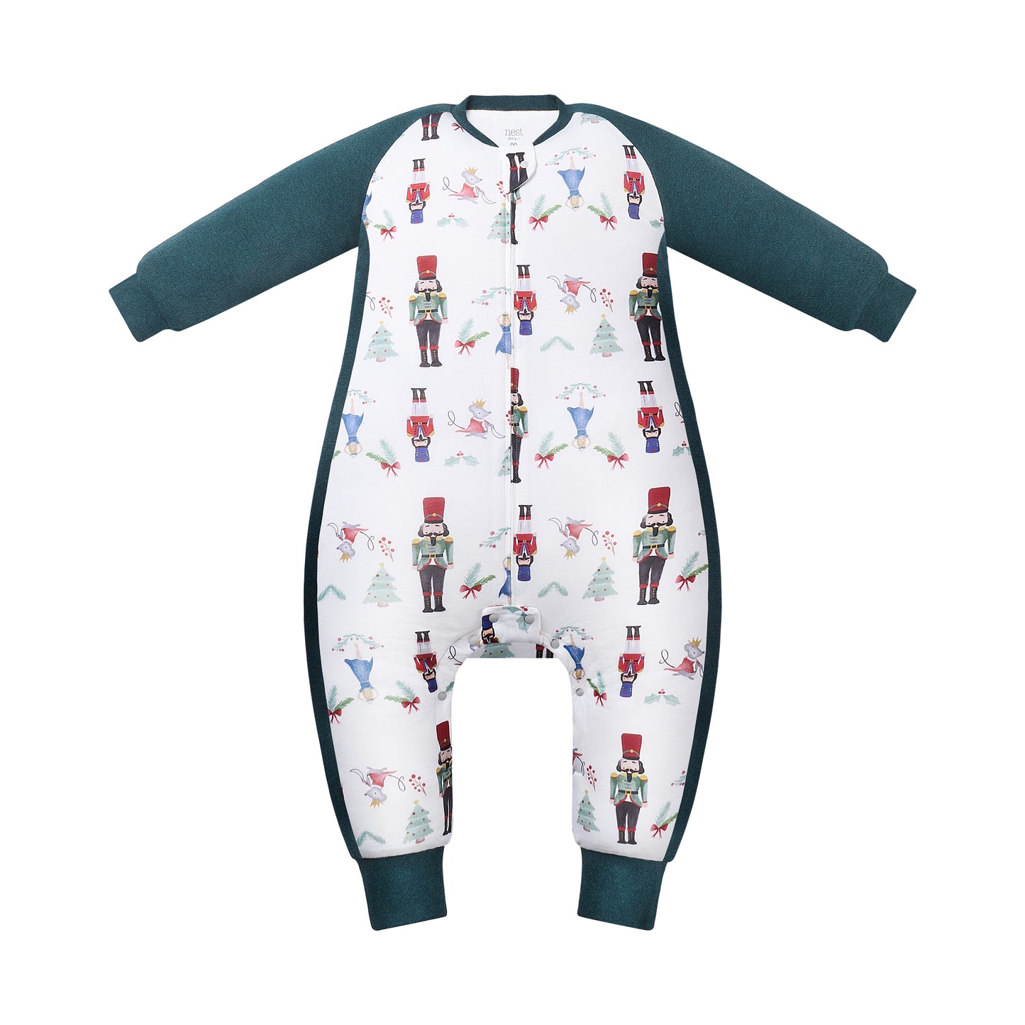 Raglan Long Sleeve Footed Sleep Bag