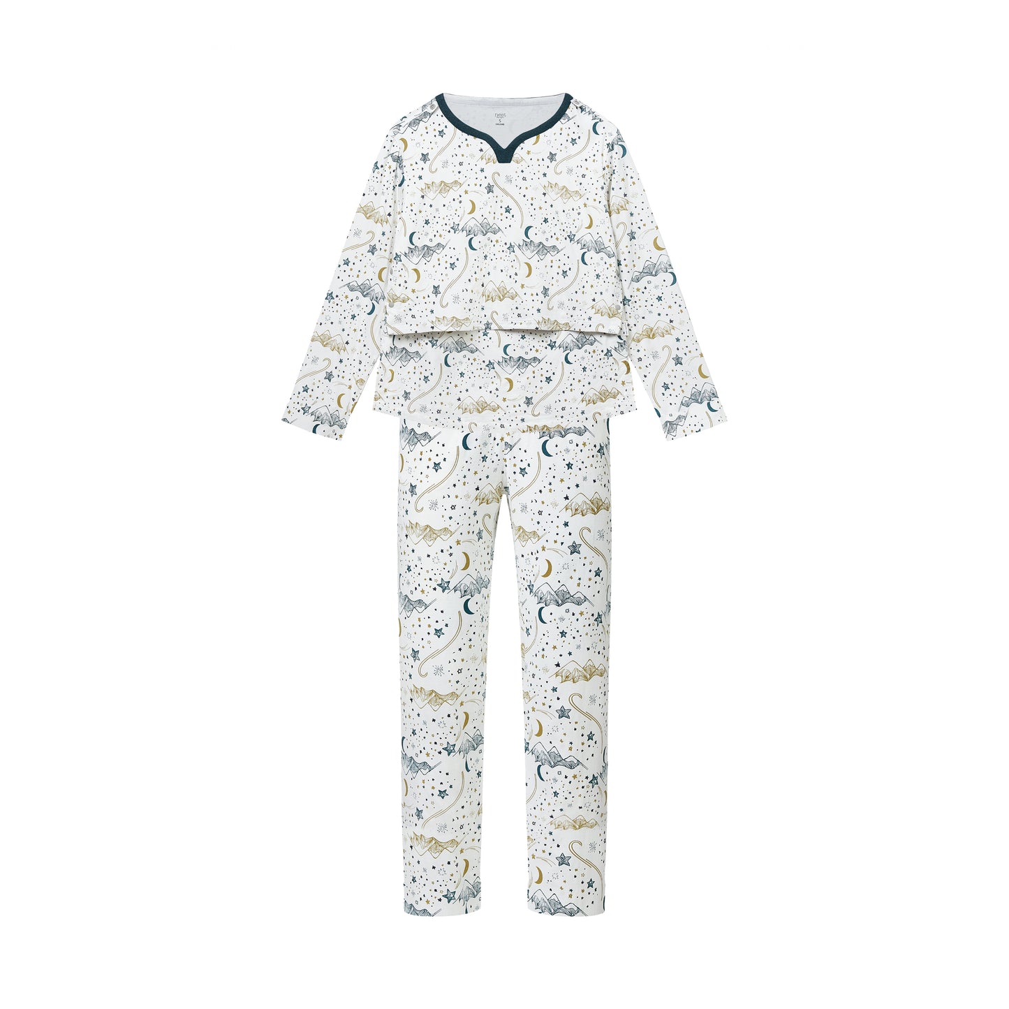 Women's Long Sleeve Nursing PJ Set