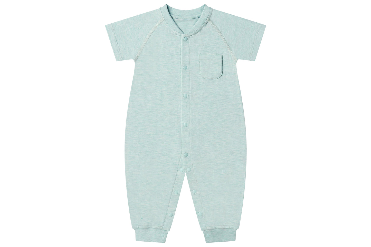 Short Sleeve Button Up Romper