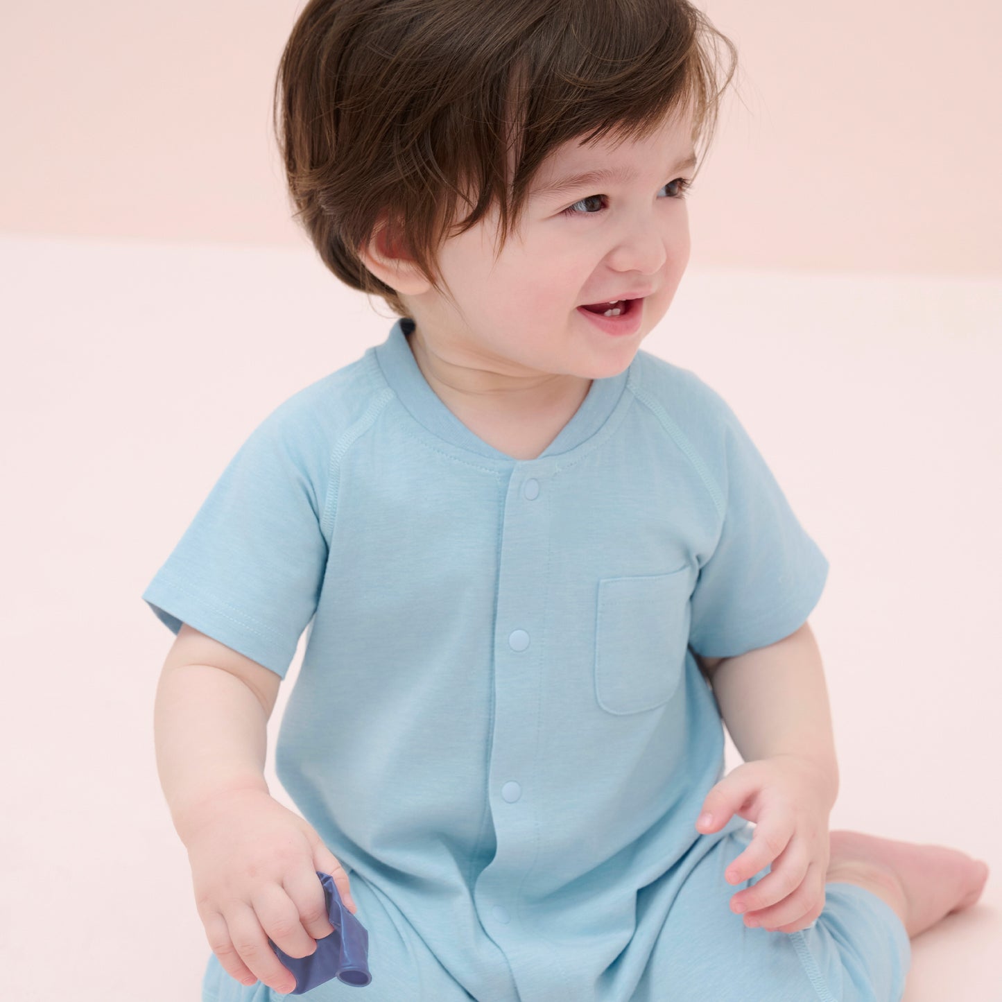 Short Sleeve Button Up Romper