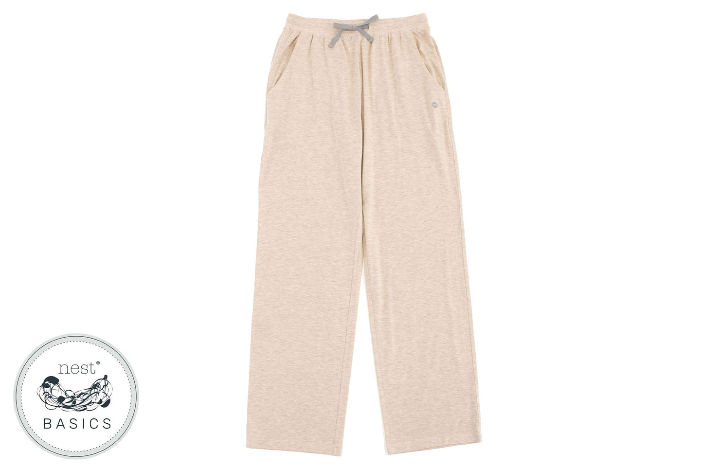 Women's Basics Bamboo Cotton Pants - Warm Taupe - Nest Designs