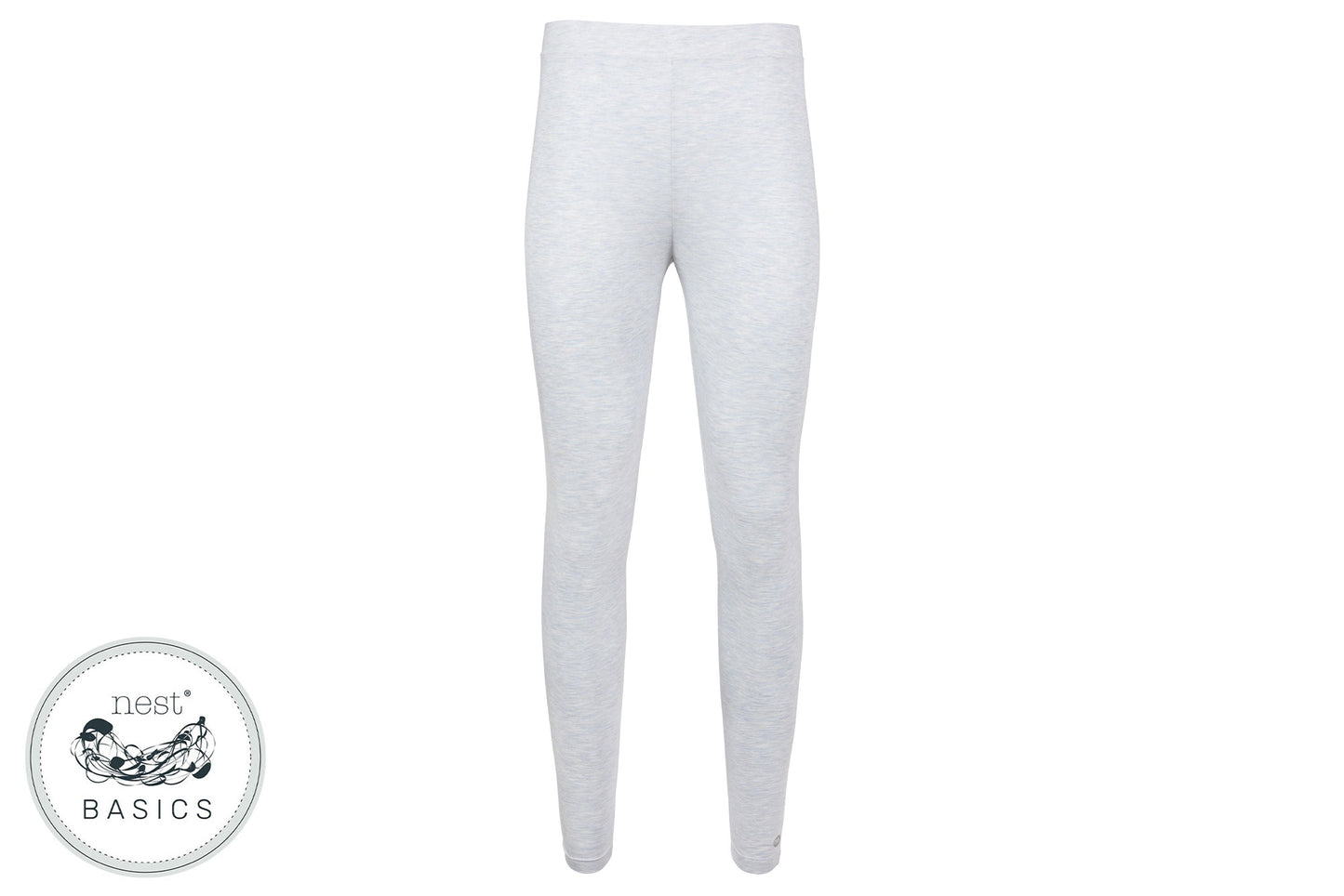 Women's Basics Bamboo Cotton Leggings - Grey Dawn - Nest Designs