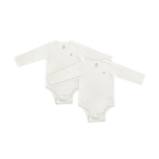 Basics Ribbed Long Sleeve Onesie (2 Pack)