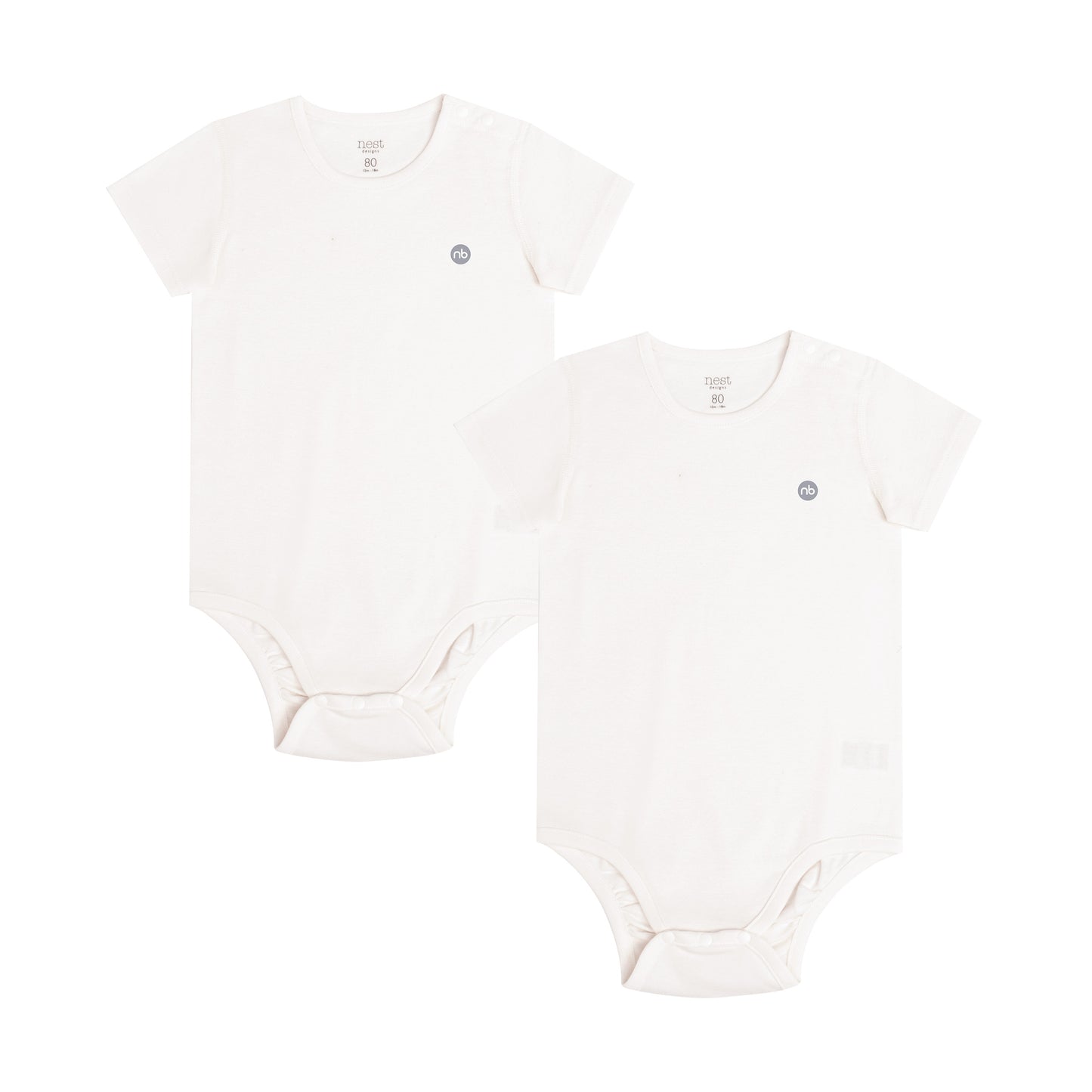 Basics Short Sleeve Onesie (2 Pack)