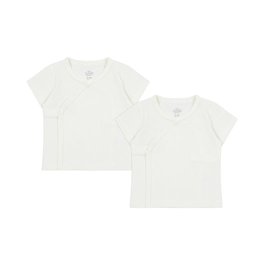 Basics Ribbed Kimono Short Sleeve T-Shirt (2 Pack)