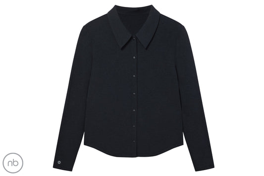 Women's Basics Fitted Button-Up Shirt