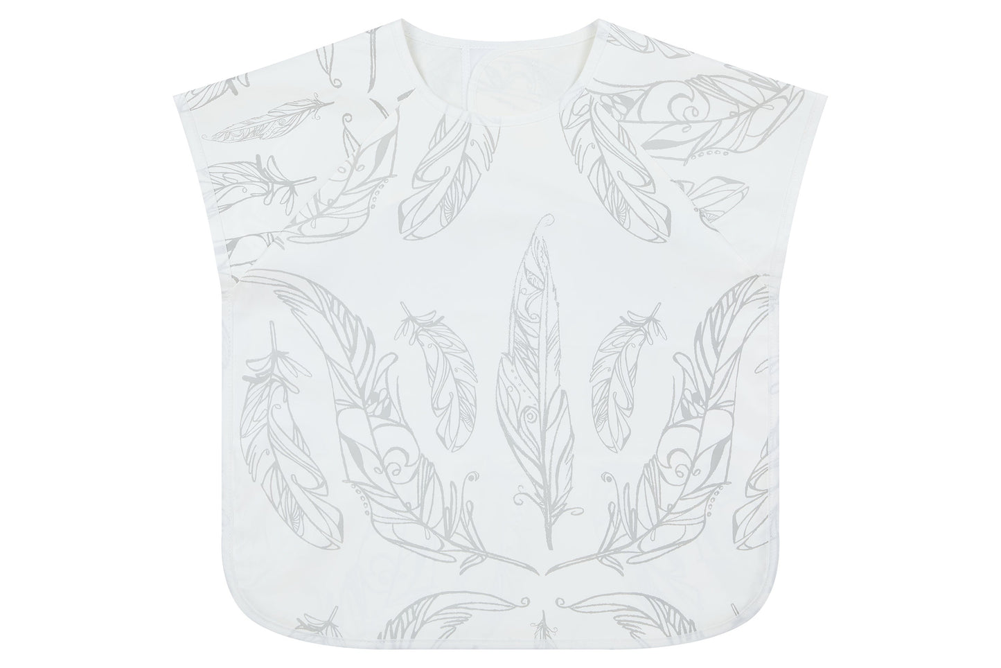 Recycled Poly Short Sleeve Bib Cover - Feather White - Nest Designs