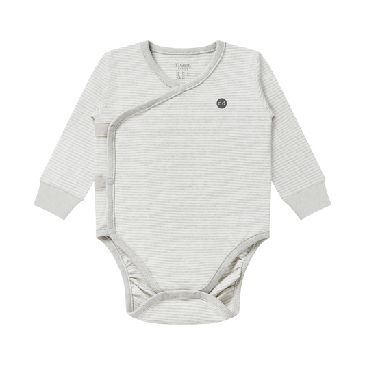 Basics Long Sleeve Kimono Onesie