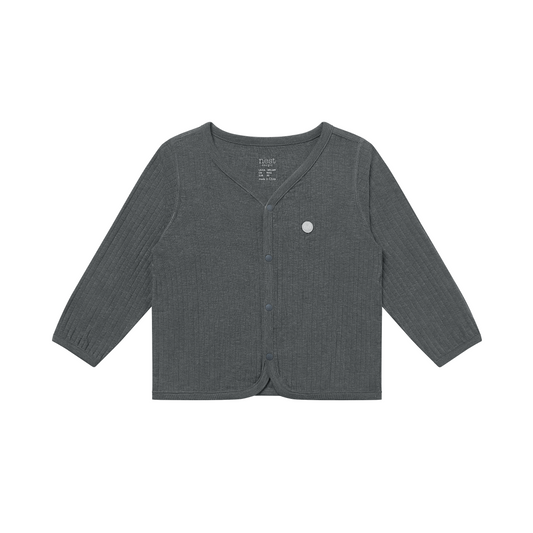 Basics Ribbed Long Sleeve Cardigan