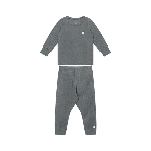 Basics Ribbed Long Sleeve PJ Set
