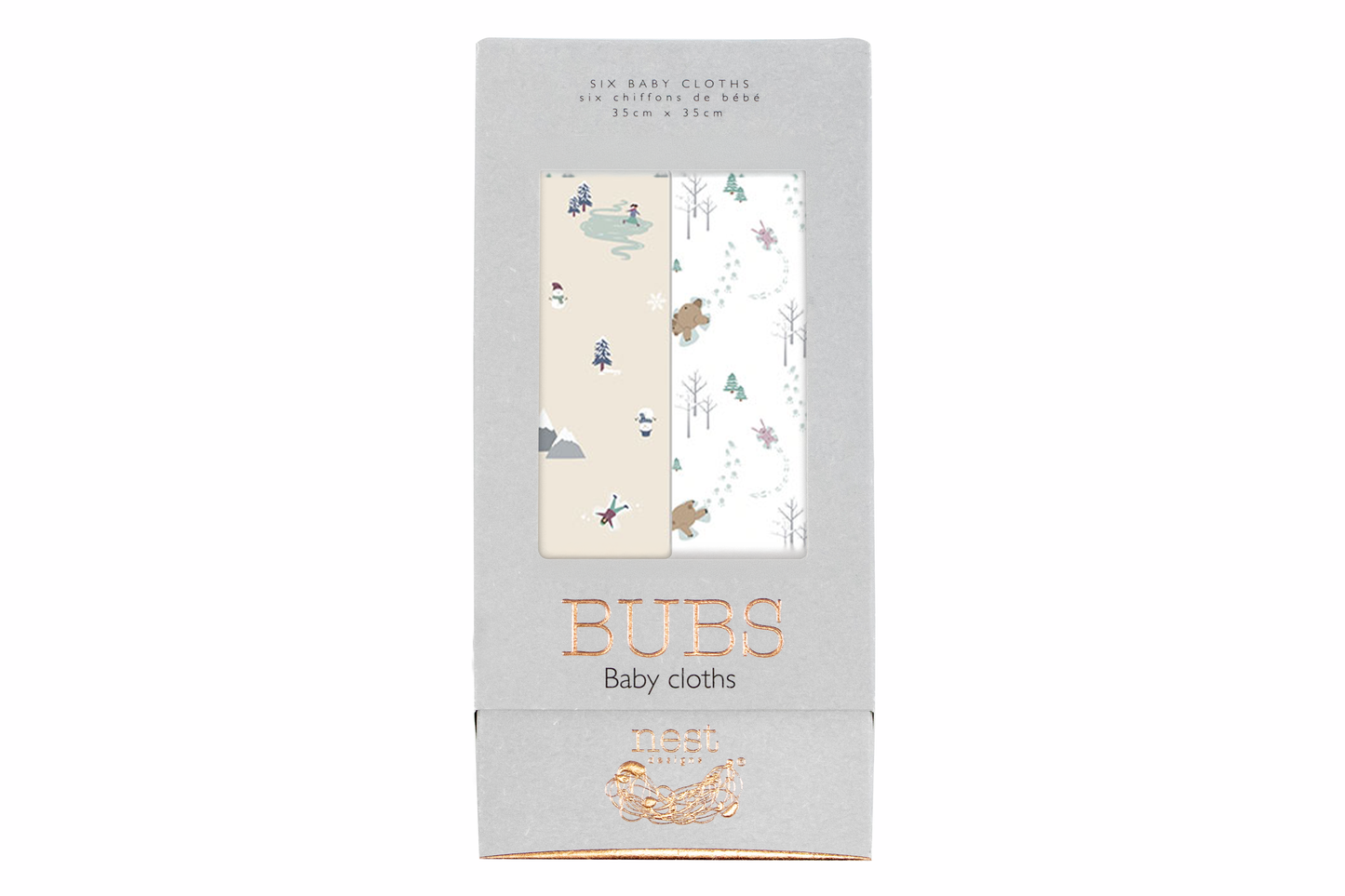 Bubs Baby Washcloths (6 Pack)