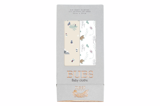 Bubs Baby Washcloths (6 Pack)