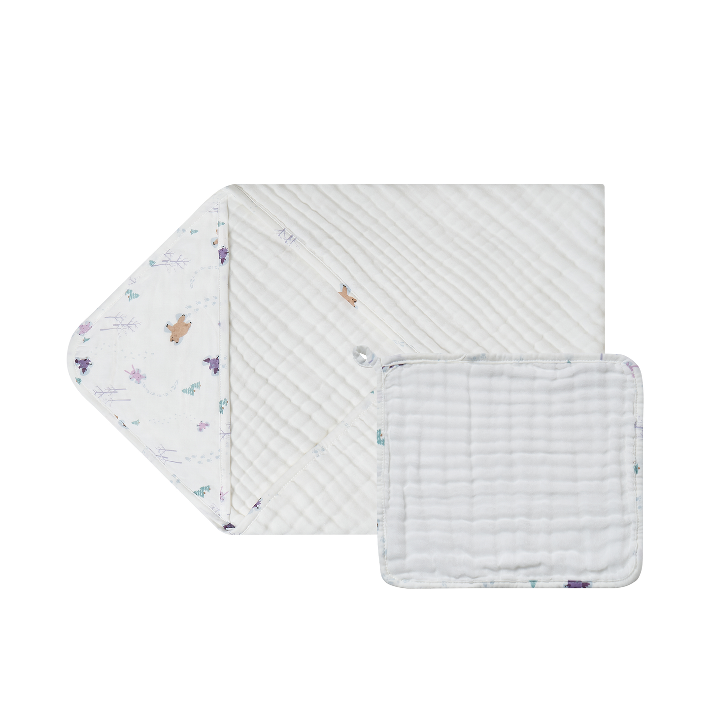 6-Layer Hooded Baby Bath Towel