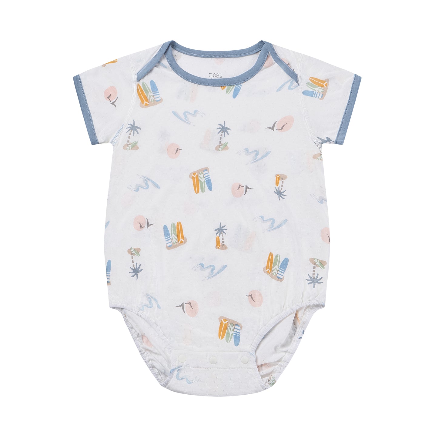 Short Sleeve Jacquard Onesie