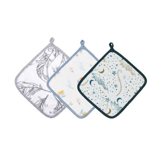 4-Layer Baby Washcloth Set (3 Pack)