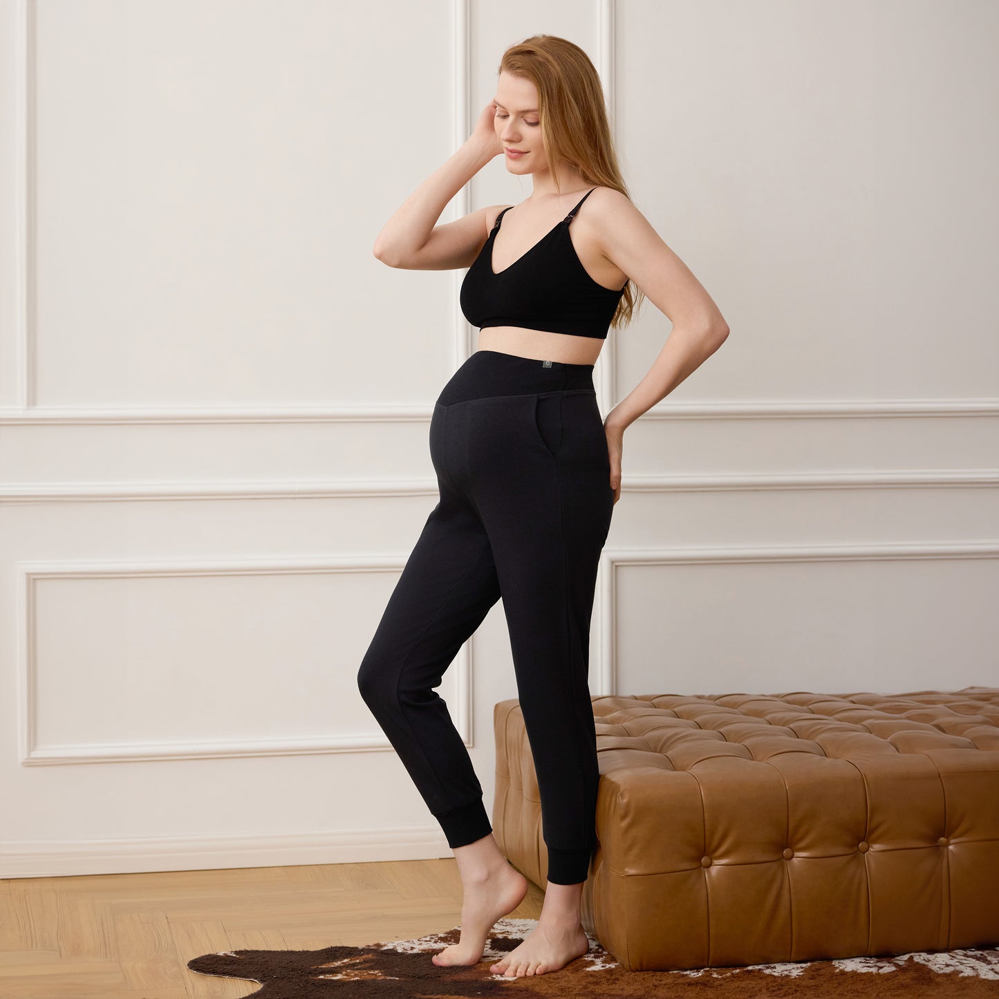 Nest Bump Lined Modal Maternity Joggers