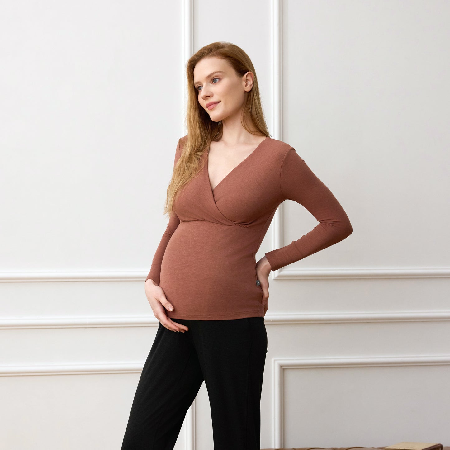 Nest Bump Long Sleeve Nursing Top