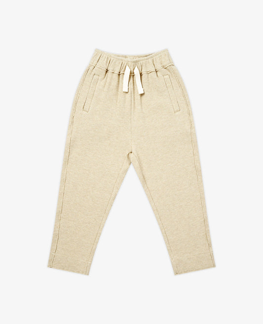 Raw Edge Waffle Knit Joggers