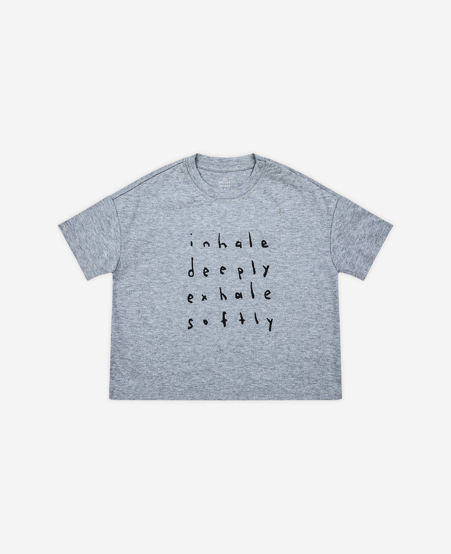 Inhale Exhale Short Sleeve Boxy Tee