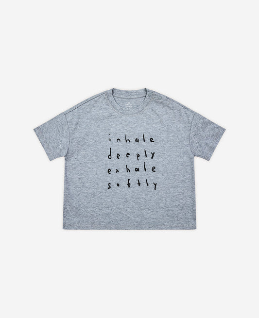 Inhale Exhale Short Sleeve Boxy Tee