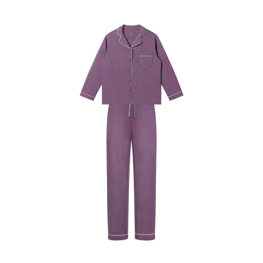 Women's Long sleeve Button-up PJ Set