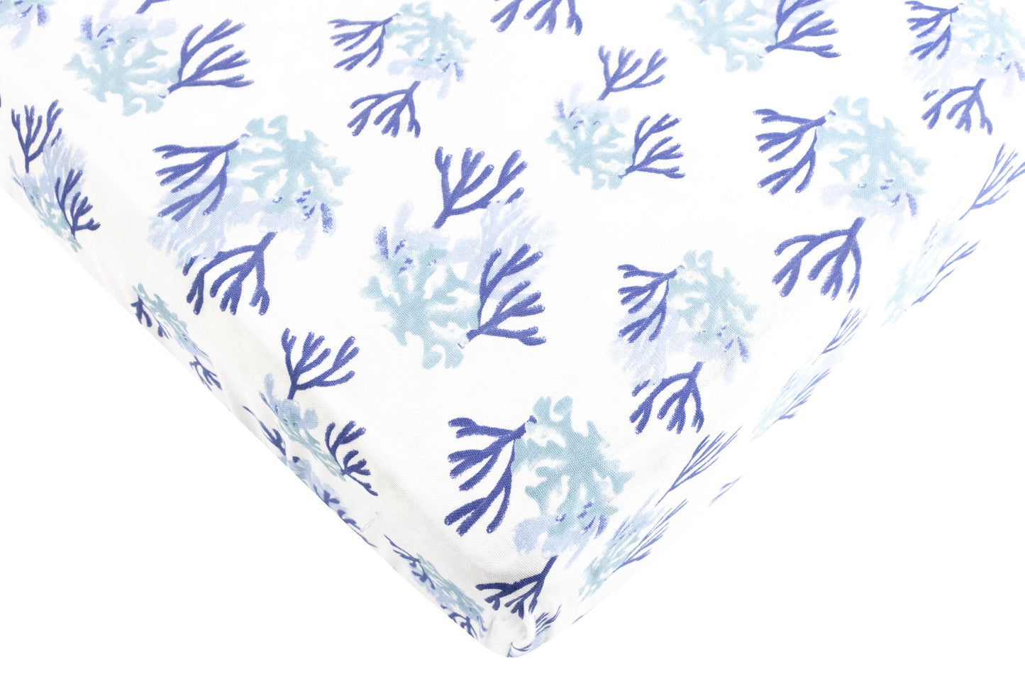 Fitted Bamboo Crib Sheet - Blue Reef - Nest Designs